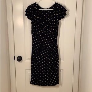 Black and Tan Polk dot Ralph Lauren size 8 dress